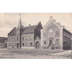 Skanderborg - Raadhus og Skolen - St.3909
