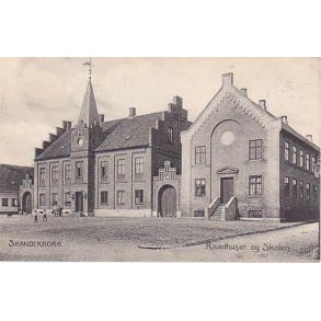 Skanderborg - Raadhus og Skolen - St.3909