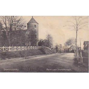 Skanderborg - Parti ved Slotskirken -u/n
