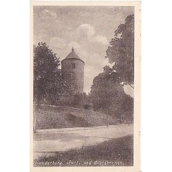 Skanderborg - Parti ved Slotskirken -J.F.B. u/n