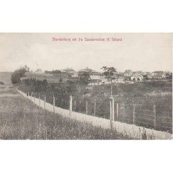 Skanderborg set fra Spadserestien til S&oslash;lund -J.F.