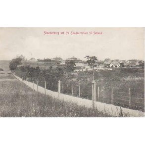 Skanderborg set fra Spadserestien til Sølund -J.F.