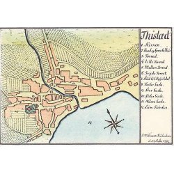 Thist&aelig;d - Kopi af kort fra 1782 -