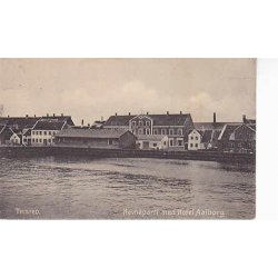 Thisted -Havneparti med Hotel Aalborg - St.9681