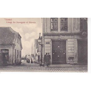 Thisted - Udsigt fra Storegade til Havnen -W&M 198