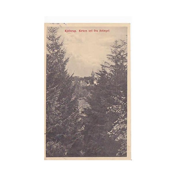 Kjellerup - Kirken set fra Anl&aelig;get - D.C. 42801