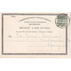 Randers - Storegade med Niels Ebbesens Statue -