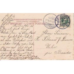 Randers - Raadhustorvet og Niels Ebbesens Statue -