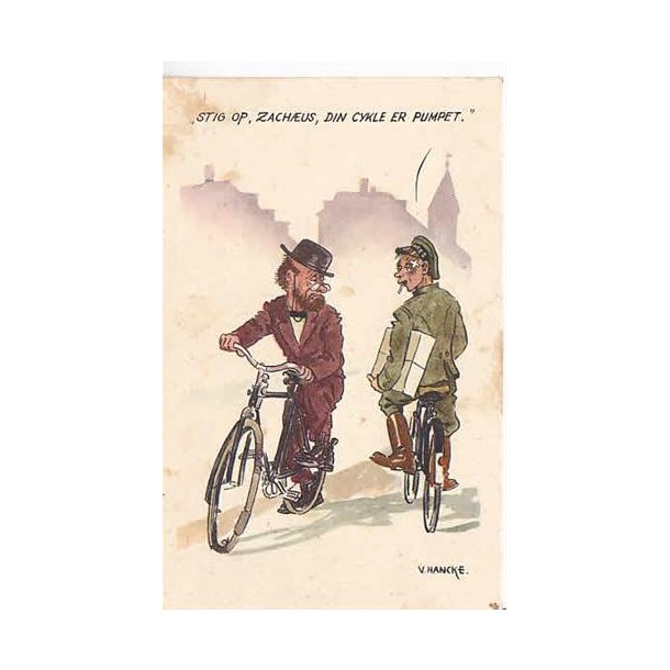 V.Hancke - Stig Op, Zach&aelig;us, Din cykel er Pumpet!
