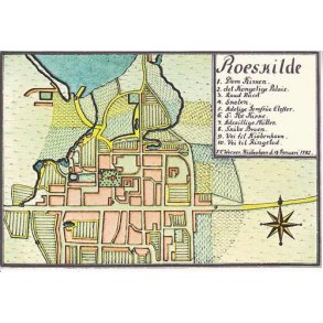 Roeskilde - Kopi af kort fra 1782 -