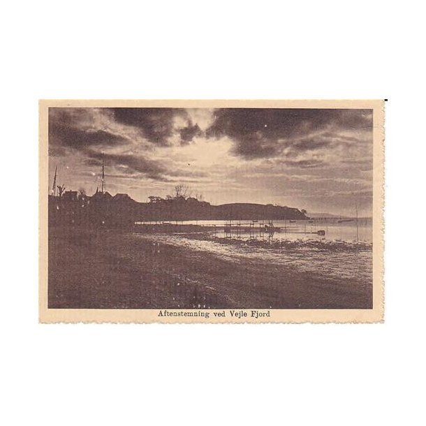 Aftenstemning ved Vejlefjord - P. u/n