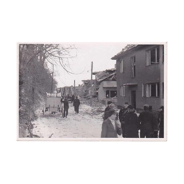 Vejle - Bombede Huse 1942 - Fotokort