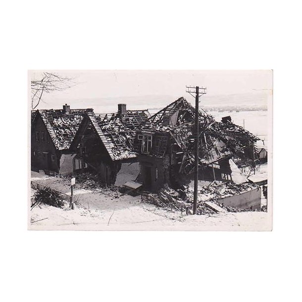 Vejle - Bombede Huse 1942 - Fotokort