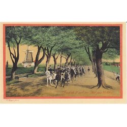 C. Bayer - Frederik VII med sin Stab Paa Volden- A.V. 292/6