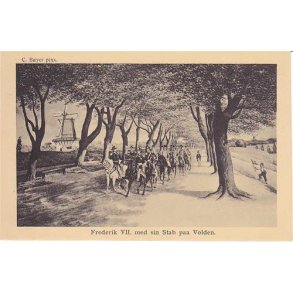 C. Bayer - Frederik VII med sin Stab Paa Volden- A.Vincent . 11