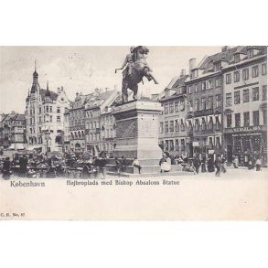 H&oslash;jbroplads med Biskop Absalons Statue - C.R.