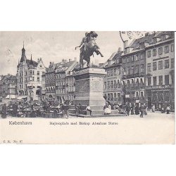 H&oslash;jbroplads med Biskop Absalons Statue - C.R.