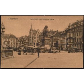 K&oslash;benhavn -H&oslash;jbroplads med Absalons Statue -