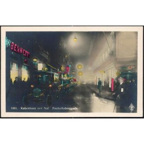 K&oslash;benhavn ved Nat - Frederiksberggade - AAH 1001