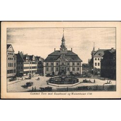 Gammel Torv med Raadhuset og Waisenhuset 1746