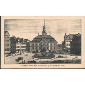 Gammel Torv med Raadhuset og Waisenhuset 1746