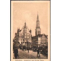 K�benhavn - Amagertorv med Nicolai Taarn - A.V.