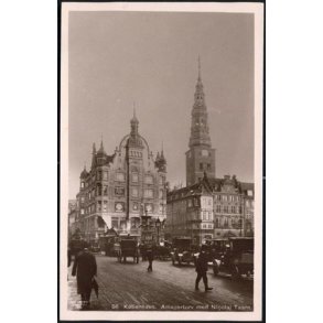 K�benhavn - Amagertorv med Nicolai Taarn - A.V.