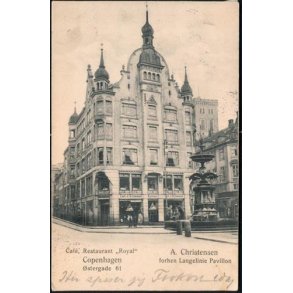 Cafe, restaurant Royal - A. Christensen - u/n