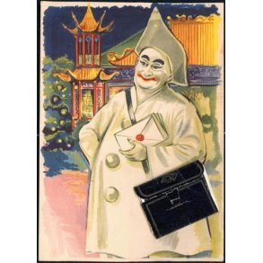 Kbenhavn - Tivoli - Pjerrot med Billedtaske -C.O.