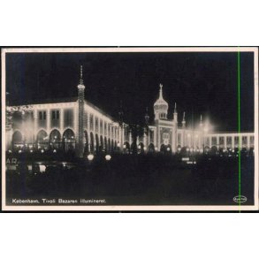 Kbenhavn - Tivoli - Bazaren - Illumineret -