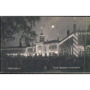 Kbenhavn - Tivoli - Bazaren - Illumineret - St.
