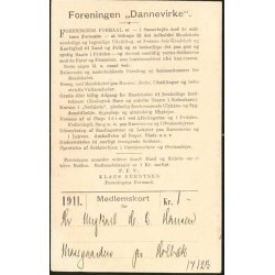 Foreningen Dannevirke - Casino - Medlemskort