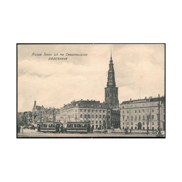 Nicolai Taarn set fra Christiansborg - DLC 982