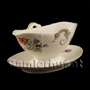 Saxisk Blomst Cremet Sauceskål