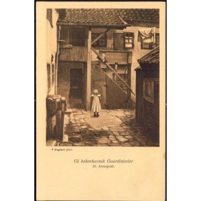 Gl. Københavnsk Gaardinteriør - St. Annægade -