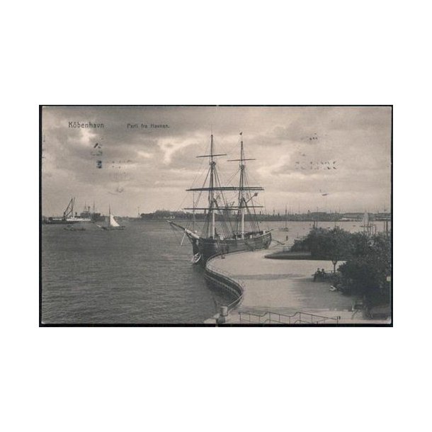 K�benhavn - Parti fra Havnen. u/n