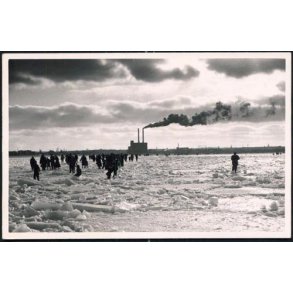 K�benhavn - Parti fra Havnen i is - Fotokort