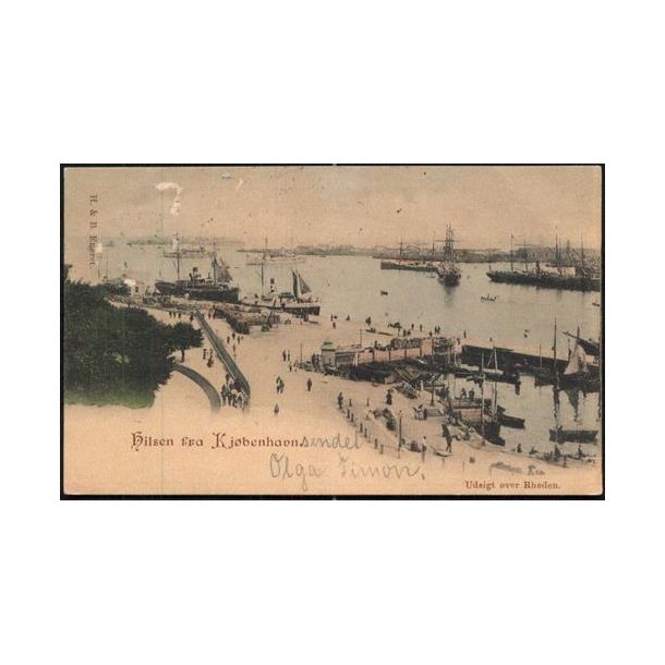 Hilsen fra Kj�benhavn - Udsigt over Rheden
