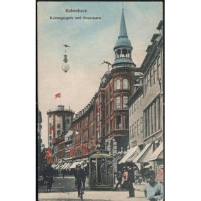 K&oslash;benhavn - K&oslash;bmangergade med Runde Taarn