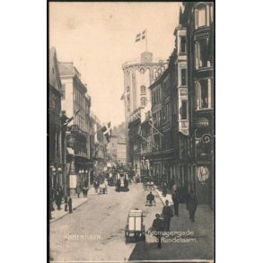 K&oslash;benhavn - K&oslash;bmangergade med Runde Taarn