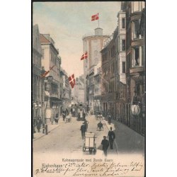 K&oslash;benhavn - K&oslash;bmangergade med Runde Taarn