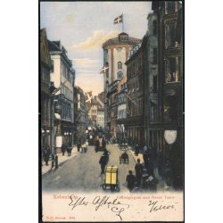 K&oslash;benhavn - K&oslash;bmangergade med Runde Taarn