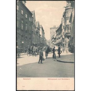 K&oslash;benhavn - K&oslash;bmangergade med Runde Taarn- 3317