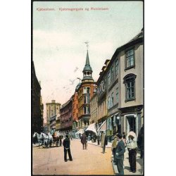 Kj&oslash;benhavn - K&oslash;bmangergade og Rundetaarn - u/n
