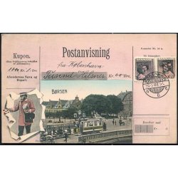 Postanvisning fra Kj�benhavn - B�rsen - A.V.4049
