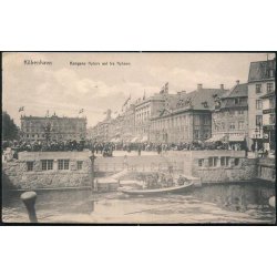 K&oslash;benhavn - Kongens Nytorv set fra Nyhavn. u/n
