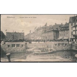 K&oslash;benhavn - Kongens Nytorv set fra Nyhavn. u/n