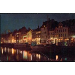 K&oslash;benhavn - Nyhavn ved nat - R.O. 770