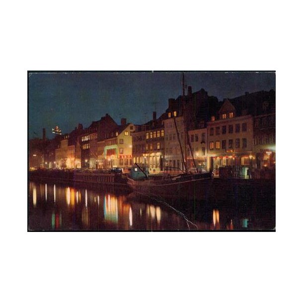 K&oslash;benhavn - Nyhavn ved nat - R.O. 770