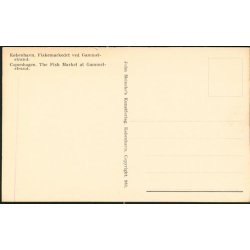 K&oslash;benhavn - Fiskemarked p&aring; Gammel Strand.J.M. 961